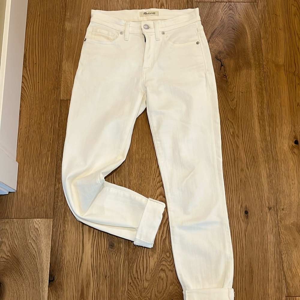 Madewell white jeans